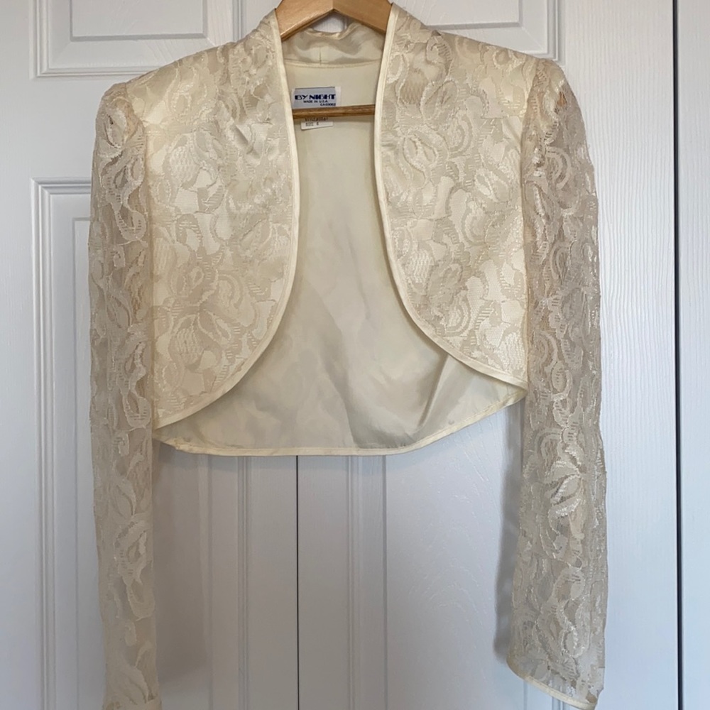 Vintage Lace Dress Suit Jacket Cartigan